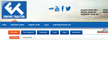 Tablet Screenshot of empiretractorauctions.com